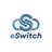 The eSwitch logo, featuring a stylized blue circular arrow emblem above the brand name 'eSwitch' in dark blue, set against a plain white background.